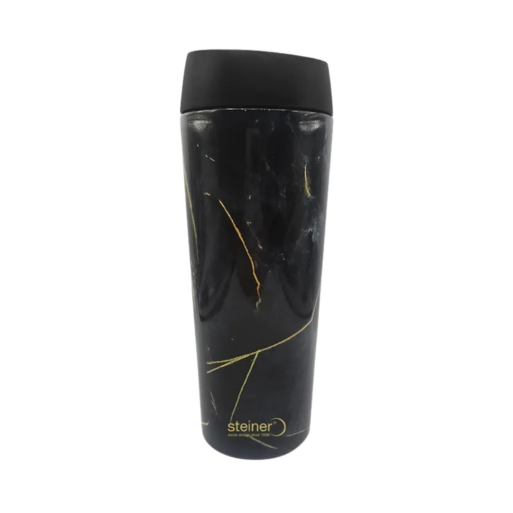 Termo Acero Inox, 450 Ml, Mármol Negro