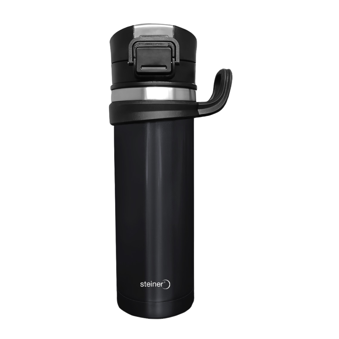 Termo Ac Inox, Doble Pared, Negro,450Ml