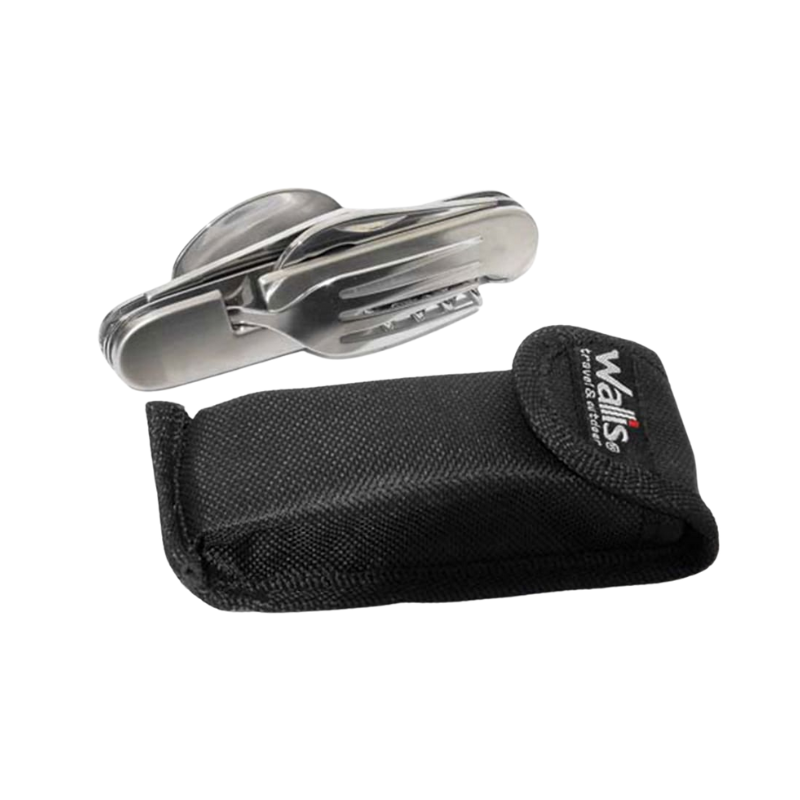 Cubiertos para campismo de acero inoxidable 2CR13 SS / hoja 50 HRC / herramientas 48 HRC