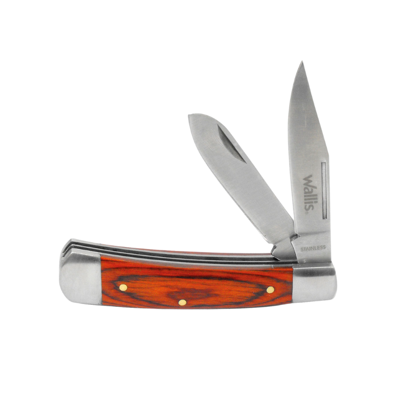 Navaja 2 hojas, acero inoxidable 3CR13 SS / 52 HRC