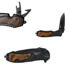 Navaja de bloqueo, acero inoxidable 3CR13 SS / 52 HRC