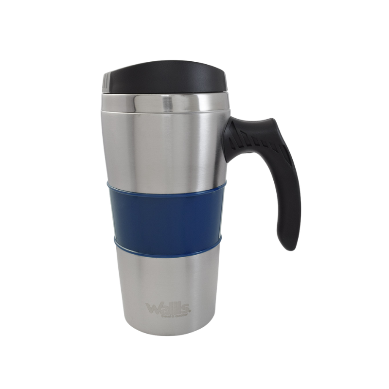 Taza térmica con goma antideslizante y protector, 450 ml