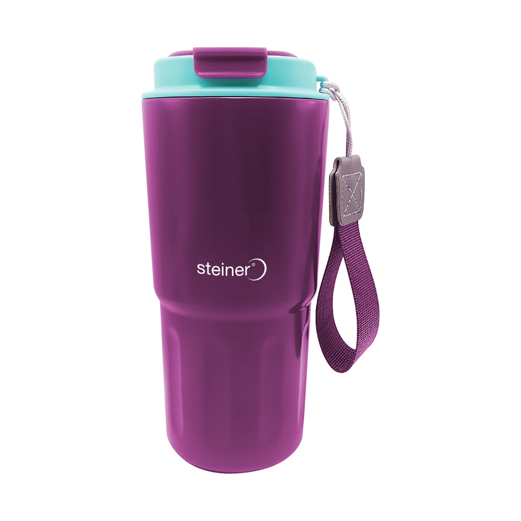 Termo De Acero Inox,560 Ml, Morado, Azul