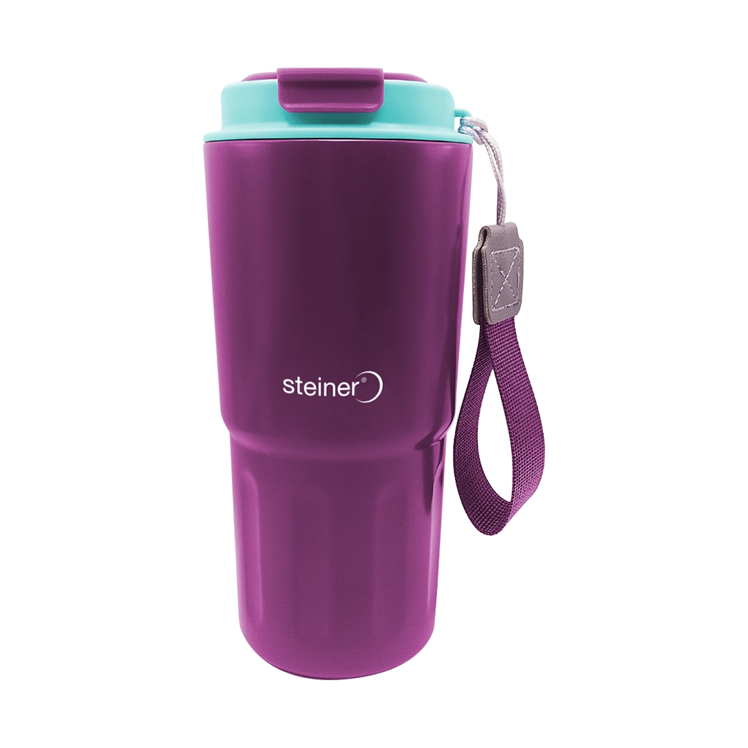 Termo De Acero Inox,560 Ml, Morado, Azul