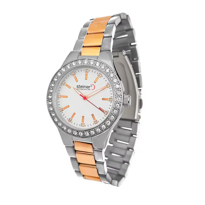 Reloj Ana Dama Plata, Oro,Ext Ace Inox,3A
