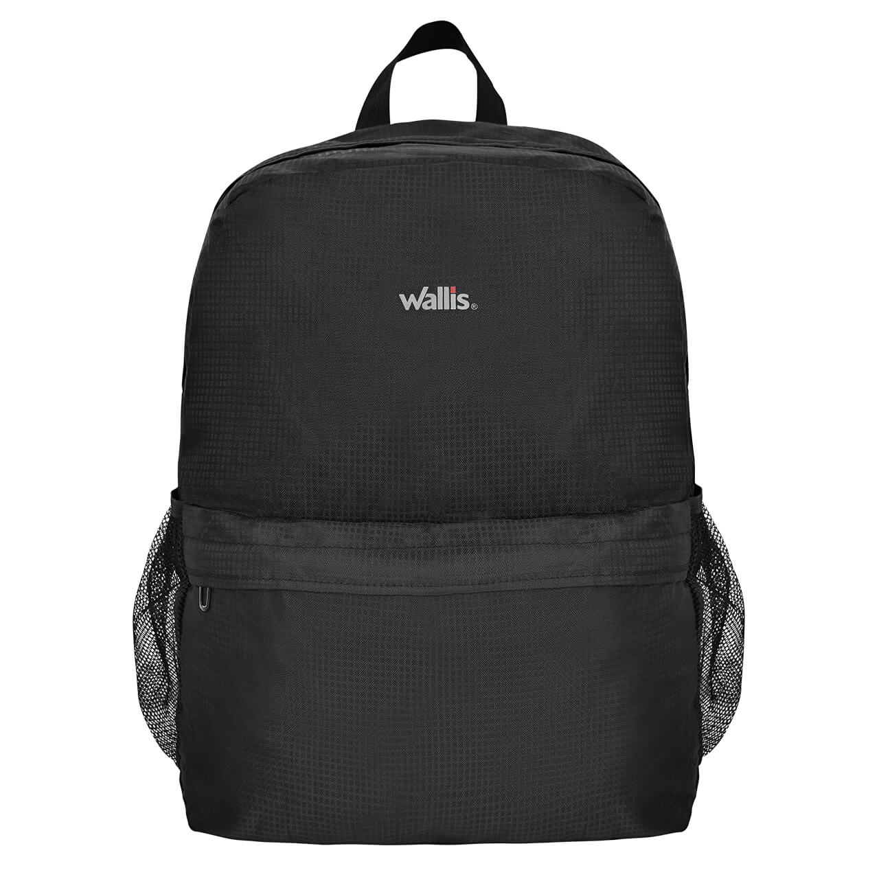 Mochila plegable de viaje, 31x41x13 cm, color negro