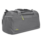 Maleta deportiva y viaje 46L, semi impermeable, poliéster 600D, 61x31x36 cm, gris