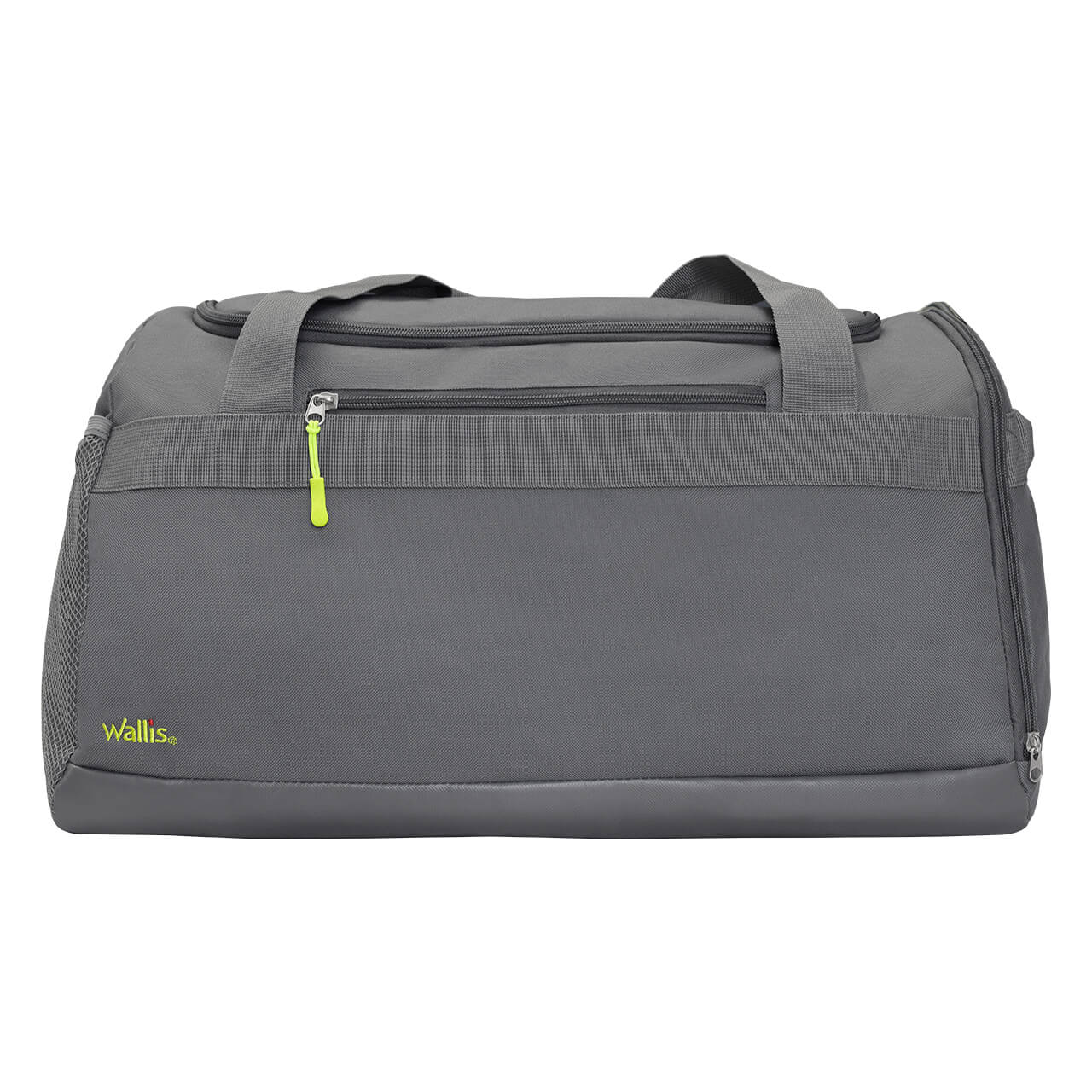 Maleta deportiva y viaje 46L, semi impermeable, poliéster 600D, 61x31x36 cm, gris