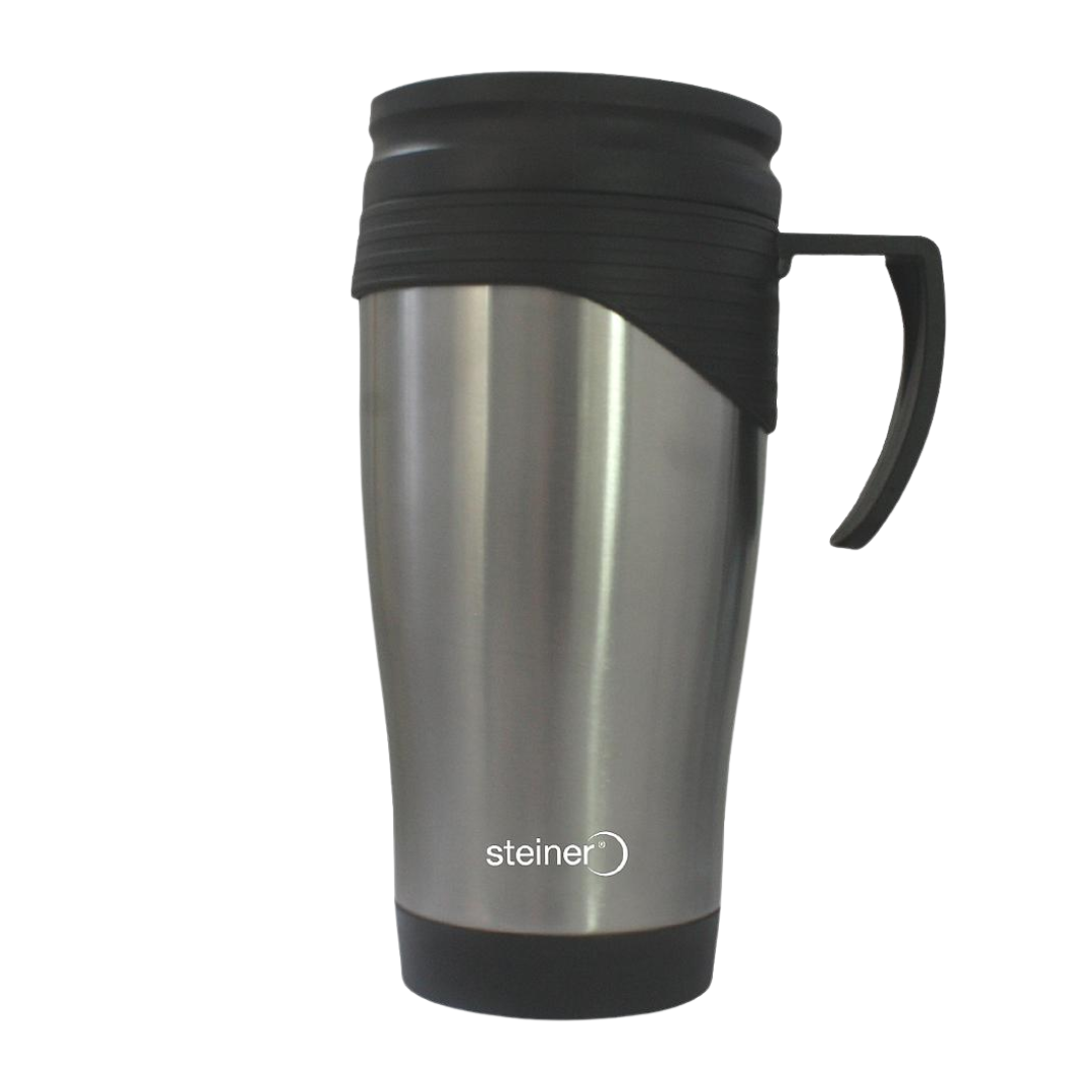 Taza De Plastico, Acero 420 Ml Negro