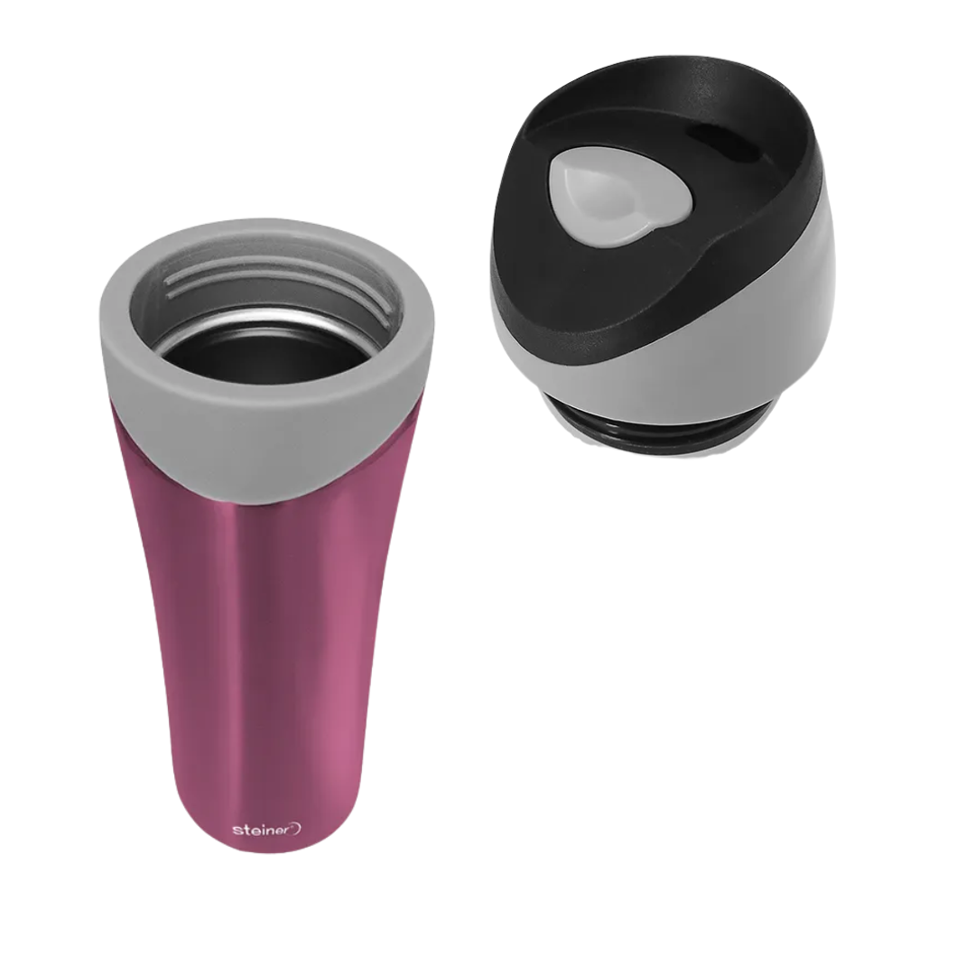 Termo Acero Inoxidable, 450 Ml, Rosa