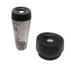 Termo Ac Inox, 450Ml,Mármol Rosa, Violeta